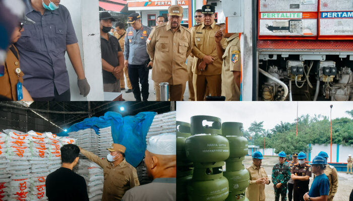 Pastikan Ketersediaan BBM, LPG dan Beras Bupati Batu Bara Kunjungi SPBU, SPBE dan Kilang Padi