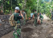 Tim Penerangan Kodim 0822 Bondowoso Aktif Liput TMMD 123 di Tlogosari