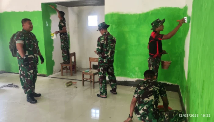 Rehab Mushola Nurul Huda Gunosari Capai 85%, Satgas TMMD Percepat Pekerjaan