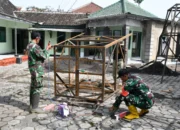 Tangan Terampil Las Listrik Satgas TMMD 123 Bondowoso