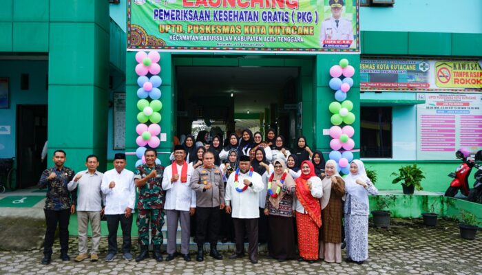 Sekda Agara Launching PKG, Masyarakat Bisa Melakukan Pemeriksaan Kesehatan Gratis