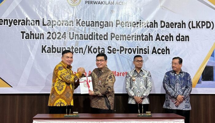 Bupati Salim Fakhry Serahkan LKPD Aceh Tenggara TA 2024 ke BPK RI Perwakilan Aceh