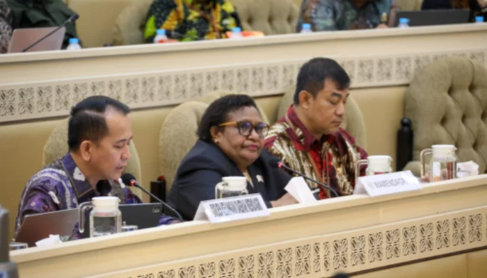 Rapat Bersama Komisi II DPR RI, Wamendagri Ribka Jelaskan Upaya Kemendagri Awasi Pengelolaan Keuangan Daerah