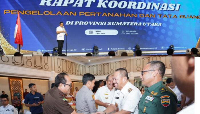 Bupati Batu Bara Hadiri Rakor Percepatan Penyesuaian Tata Ruang dan Penyelesaian Permasalahan Pertanahan Sumut