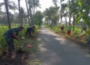 TNI Manunggal dengan Rakyat! Sertu Kunaidi Jadi Penggerak Gotong Royong di Desa Cangkring