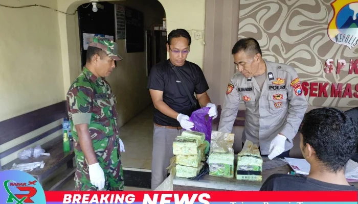 Lagi, Koramil Masalembu Temukan Bungkusan Diduga Narkoba di Gerbang Masuk