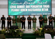 Serah Terima Kodim 0422/Lambar, Letkol Rinto Wijaya Lanjutkan Tugas ke Mabesad