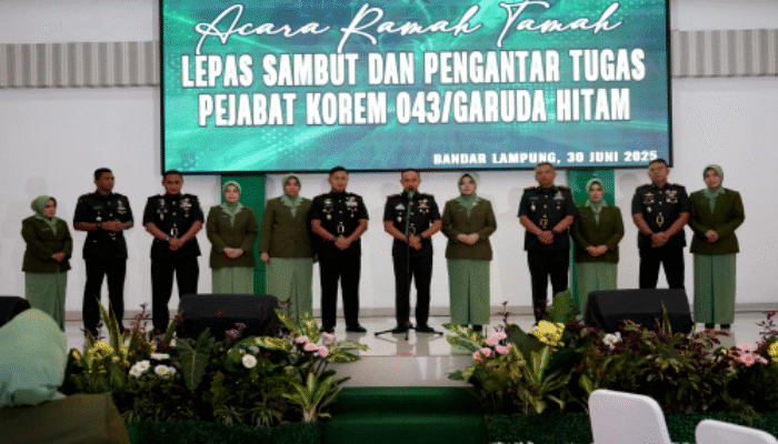 Serah Terima Kodim 0422/Lambar, Letkol Rinto Wijaya Lanjutkan Tugas ke Mabesad