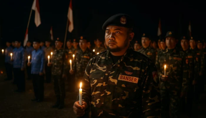 Renungan Suci HUT ke-80 RI, Banser Mumbulsari Kobarkan Semangat Nasionalisme