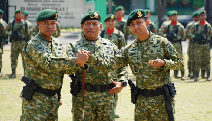 Pangdivif 2 Kostrad Pimpin Serah Terima Jabatan Danyonarhanud 2/ABW/2 Kostrad