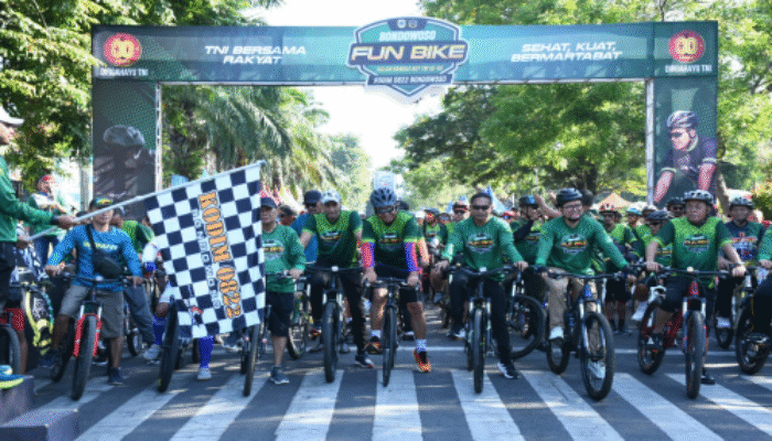 Fun Bike HUT TNI ke-80 Kodim 0822 Bondowoso: Ribuan Peserta Tumpah Ruah dari Subang hingga Probolinggo