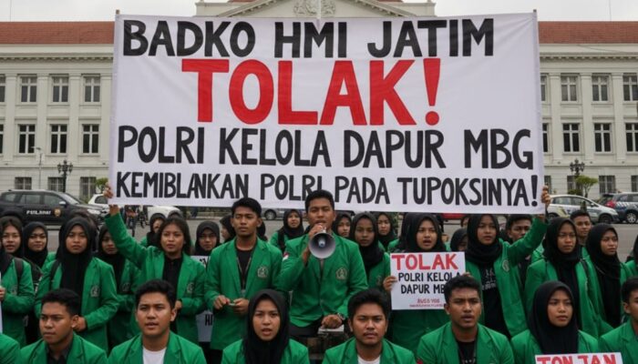 Badko HMI Jatim, Tolak Ketertiban Polri Dalam Pengelolaan Dapur MBG