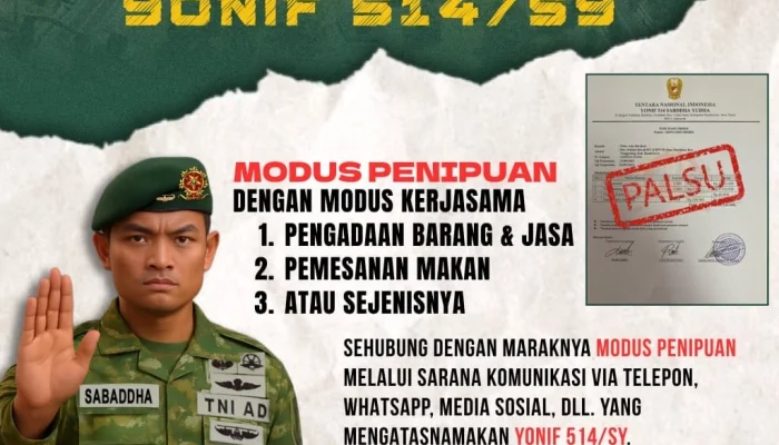Himbauan Batalyon Infanteri 514/SY Untuk Pengusaha Makanan