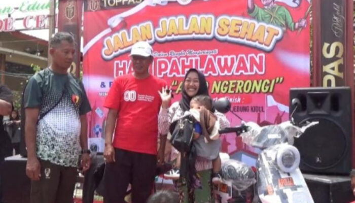 Pemdes Jebung Kidul Bondowoso Gelar Event “Ahad Ngerongi” Tebar Hadiah