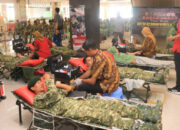Rayakan HUT Brigif 9 & Yonif 514/SY, Prajurit Gelar Donor Darah untuk Sesama