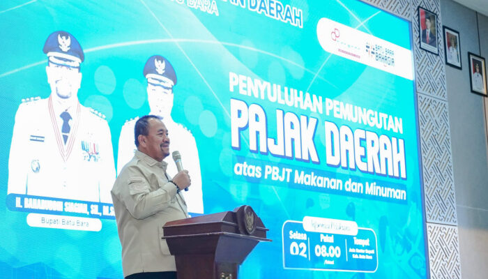 Bupati Baharuddin Hadiri Penyuluhan Pemungutan Pajak Barang dan Jasa Tertentu
