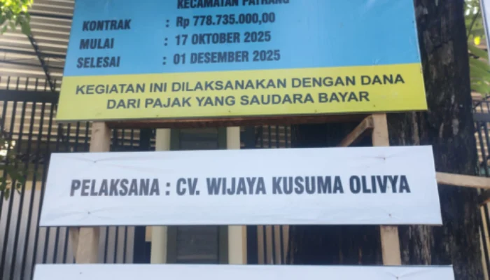 Tiga Hari Usai Dikerjakan, Proyek Peningkatan Jalan Manggar di Gebang Patrang Sudah Retak