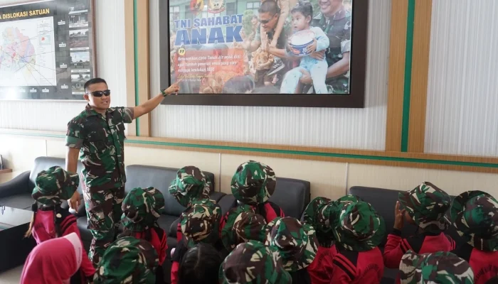 TNI Sahabat Anak : Makodim 0416/Bute Dipenuhi Keceriaan TK Tunas Harapan