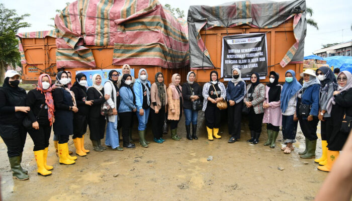 6 Truk Bantuan Kemanusiaan dari Masyarakat Batu Bara Disalurkan ke Aceh Tamiang