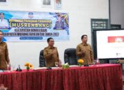 Bupati Heriyus Resmi Buka Musrenbang Kecamatan Seribu Riam