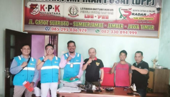 Kunjungan PLN Rayon Kalisat Ke Kantor LSM KPK, Komitmen Berikan Layanan Terbaik untuk Konsumen