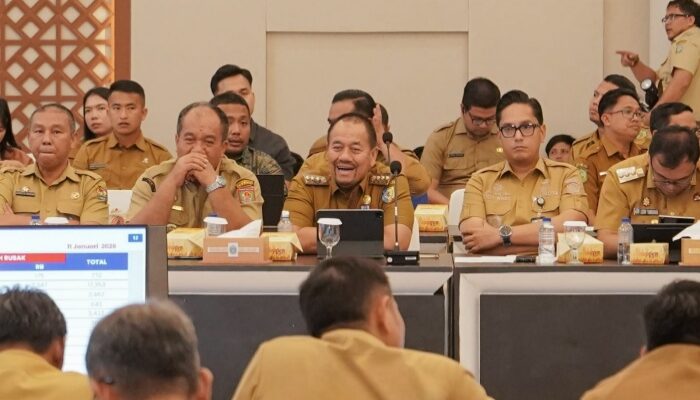 Bupati Baharuddin Hadiri Rakor Percepatan Rehabilitasi dan Rekonstruksi Pascabencana di Sumatera Utara