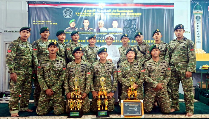 Grup Sholawat Yonif 509 Raih Juara II Festival Se Jatim