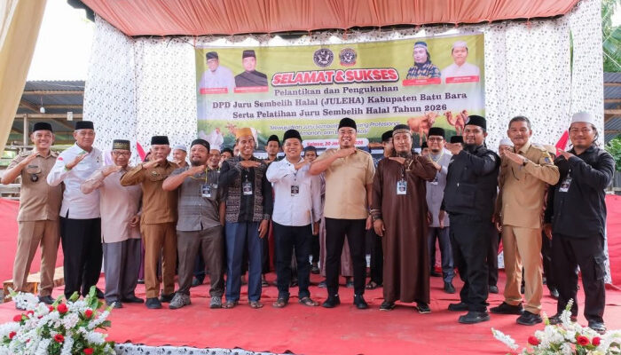 Hadiri Pelantikan JULEHA, Wabup Syafrizal Dorong Pelatihan dan Sertifikasi Juru Sembelih Halal