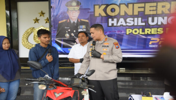 Pemilik Sepeda Motor Sampaikan Ucapan Terima Kasih kepada Polres Bondowoso ranmornya ditemukan