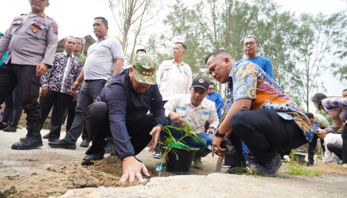 Peringati Hari Peduli Sampah Nasional 2026 Bupati Batu Bara Pimpin Penanaman Pohon di Pantai Datuk