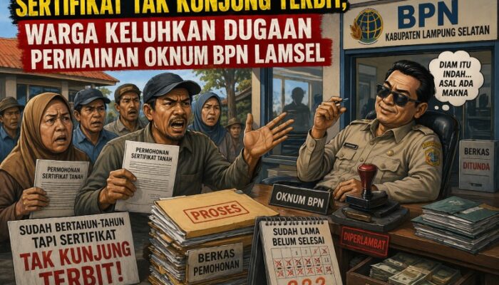 Sertifikat Tak Kunjung Terbit, Warga Keluhkan Dugaan Permainan Oknum BPN Lamsel