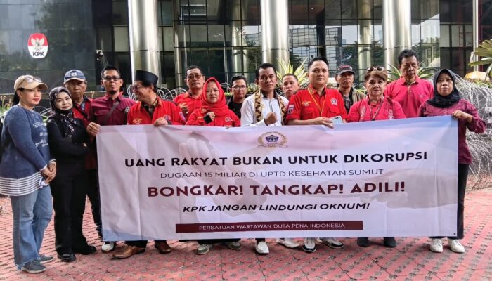 Tuntut Penindakan Kasus Korupsi di Sumut, PWDPI Gelar Aksi di Depan Gedung KPK RI