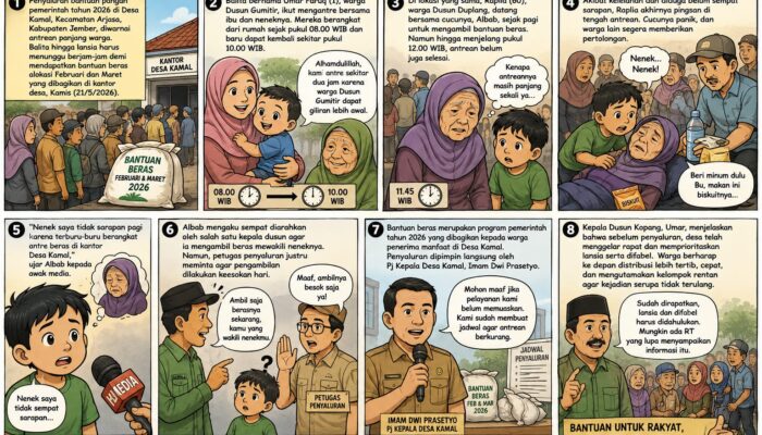 Jeritan Warga Lansia Jember: Belum Sarapan demi Antre Bansos, Nenek Raplia Berakhir Pingsan