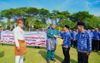Bupati Batu Bara Pimpin Upacara Peringatan Hari Lahir Pancasila 2026, Bagikan 1.000 Bendera Merah Putih