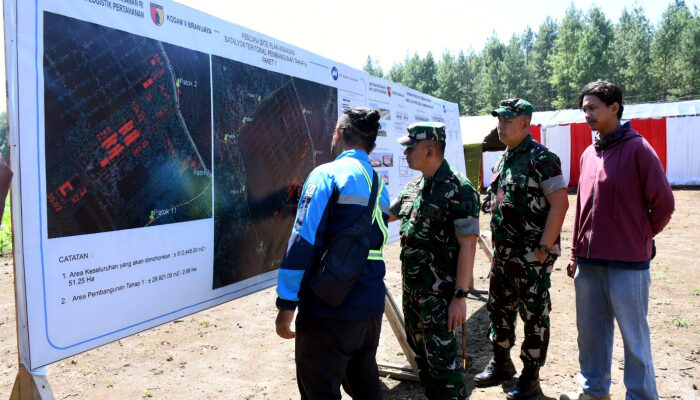 Jelang Kunjungan Pangdam V/Brawijaya, Danrem 083/Bdj Tinjau Proyek Strategis Jembatan Garuda dan Yonif TP di Bondowoso