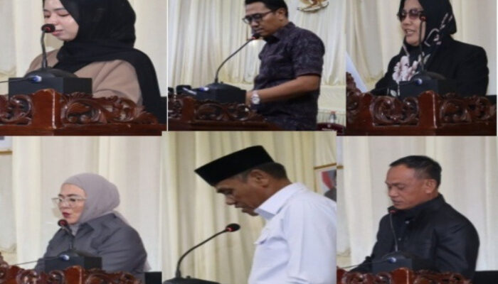 Fraksi DPRD Batu Bara Sampaikan Pandangan Umum terhadap Ranperda Batra Berjaya