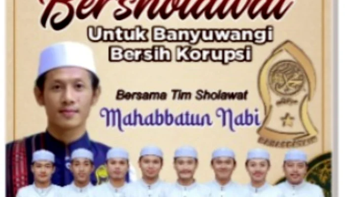 IWB dan Masyarakat Gelar Sholawat, Serukan Banyuwangi Bersih dari Korupsi