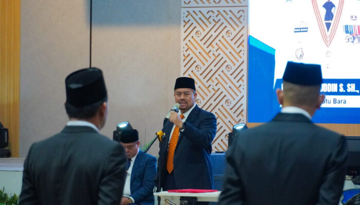 Bupati Batu Bara Lantik 19 Pejabat, Tekankan Peningkatan Kualitas Pelayanan Publik