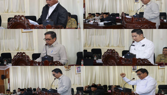 Enam Fraksi DPRD Batu Bara Sampaikan Pandangan Umum atas Ranperda Pertanggungjawaban APBD 2025