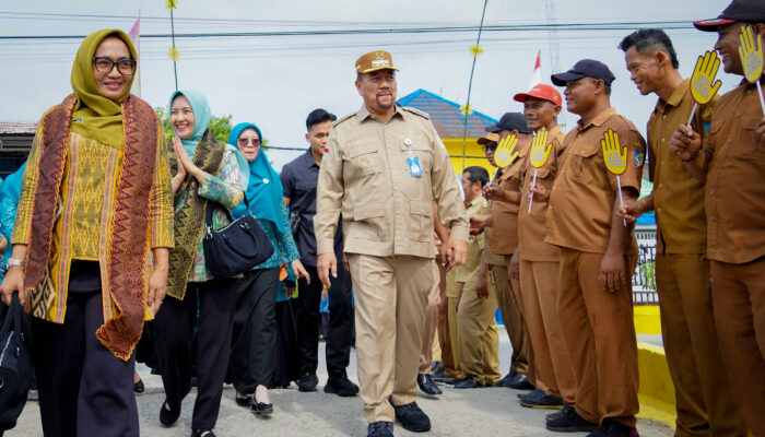 Bupati Batu Bara Sambut Tim Monitoring TP PKK Sumut di Desa Percontohan Aku Hatinya PKK