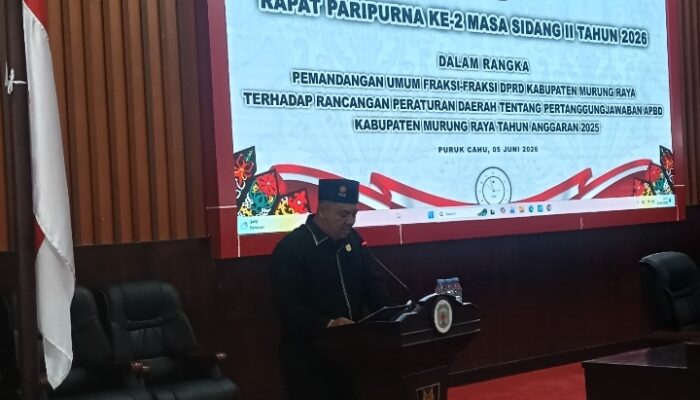 Fraksi PKS Apresiasi Opini WTP Murung Raya, Soroti Infrastruktur, Air Bersih dan Pendidikan