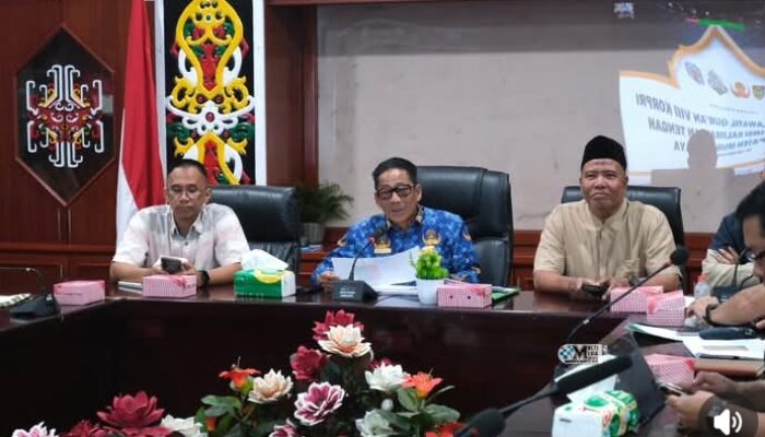 Bupati Heriyus Pimpin Rapat Pemantapan Pelaksanaan MTQ KORPRI VIII Tingkat Provinsi Kalteng