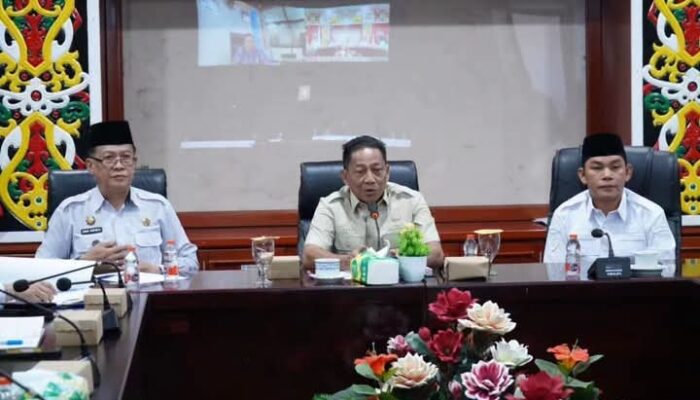 Bupati Heriyus Pimpin Rapat Finalisasi Persiapan MTQ KORPRI VIII Kalteng di Murung Raya