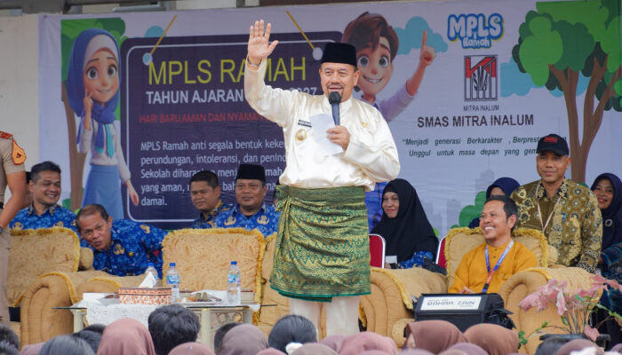 Bupati Baharuddin Motivasi Siswa MPLS Mitra Inalum: Raih Cita-Cita dengan Disiplin dan Kerja Keras