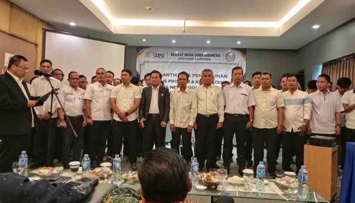 Ketua Umum SMSI Kukuhkan Pokja Newsroom Jaga Desa di Lampung, Kawal Tata Kelola Pemerintahan Desa