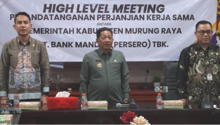 Pemkab Murung Raya Gandeng Bank Mandiri Permudah Pembayaran Pajak dan Retribusi Daerah