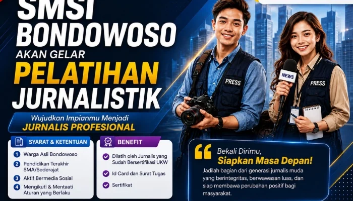 Gratis..!! SMSI Bondowoso Buka Pelatihan Jurnalistik, Wujudkan Impian Jadi Jurnalis Profesional