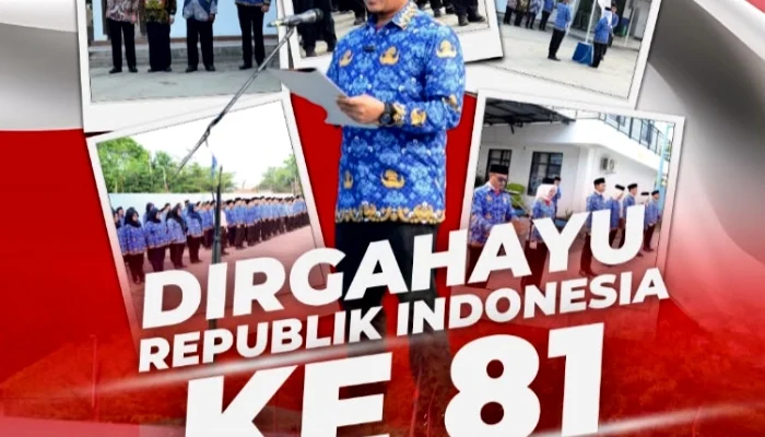 Perumda Tirta Dharma Ayu Indramayu Khidmat Gelar Upacara HUT RI ke-81