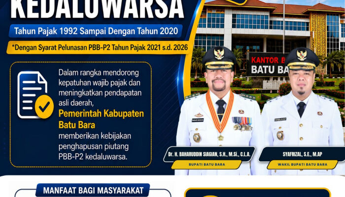 Pemkab Batu Bara Ajak Masyarakat Manfaatkan Program Penghapusan Piutang PBB-P2 Kedaluwarsa
