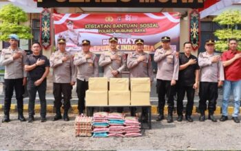 Sambut HUT ke-81 RI, Polres Murung Raya Salurkan Bansos ke Panti Asuhan